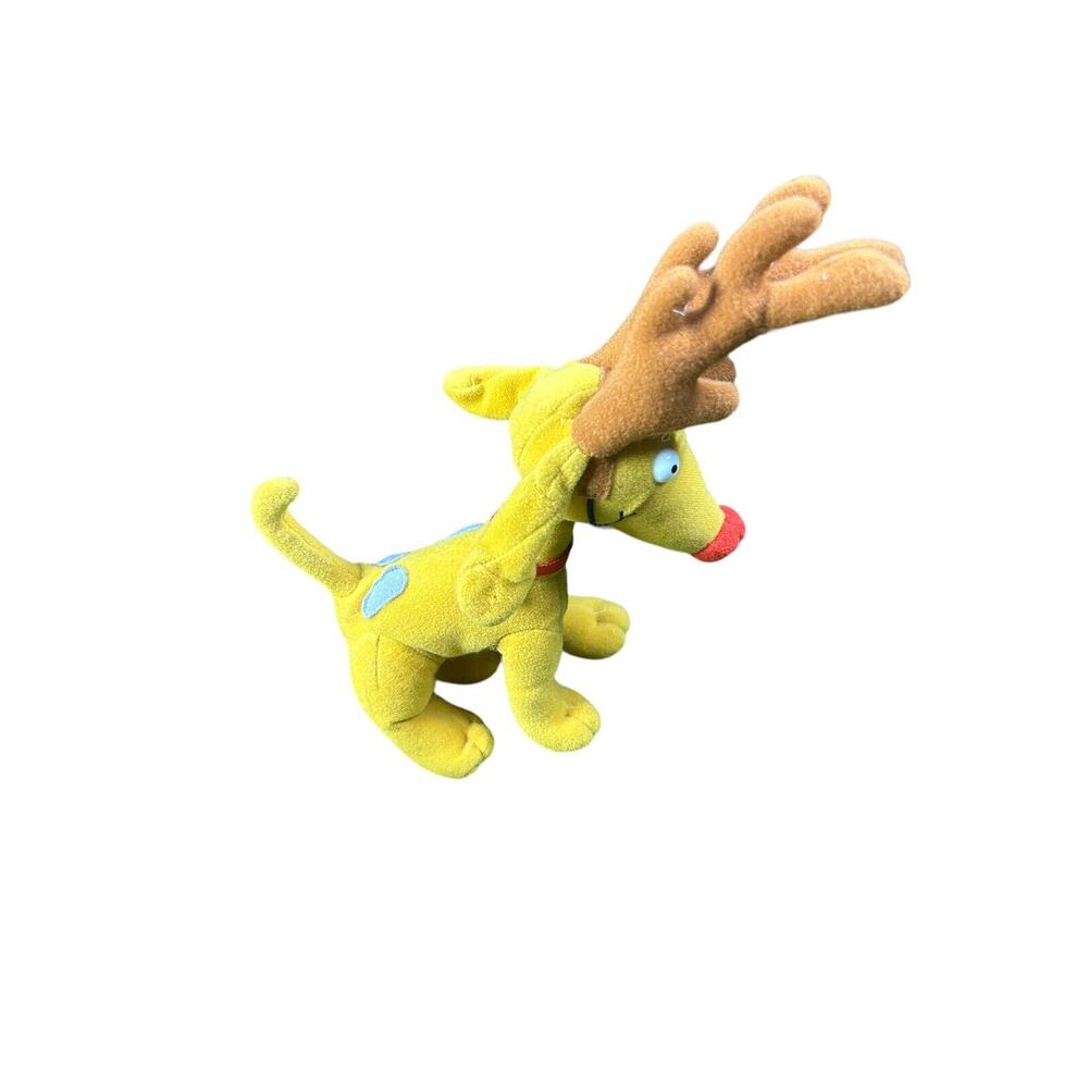 Rugrats Spike Reindeer Bean Bag Toy 1997 Mattel Rare Nickelodeon Christmas Tag - Picture 2 of 7